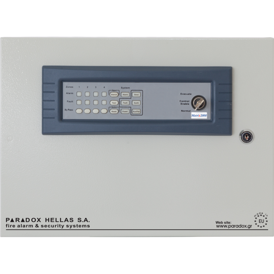 Πίνακας πυρανίχνευσης 4 ζωνών PARADOX  MATRIX 2004 R00TO