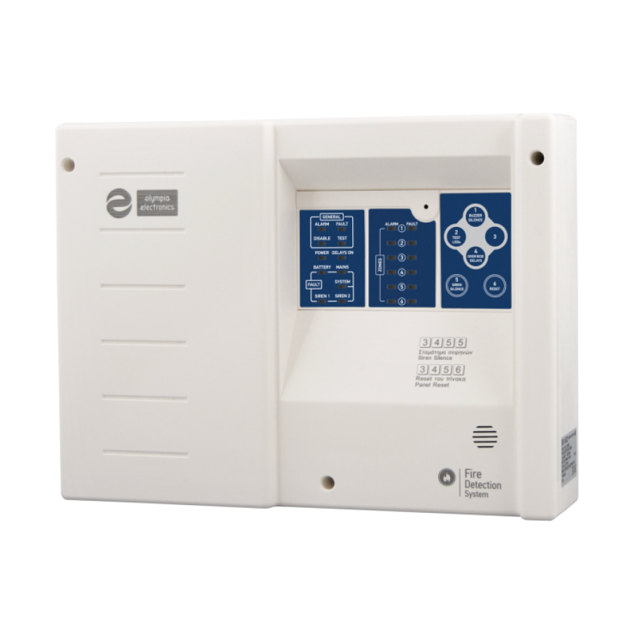 Συμβατικός πίνακας πυρανίχνευσης 4 ζωνών OLYMPIA ELECTRONICS BS 1634