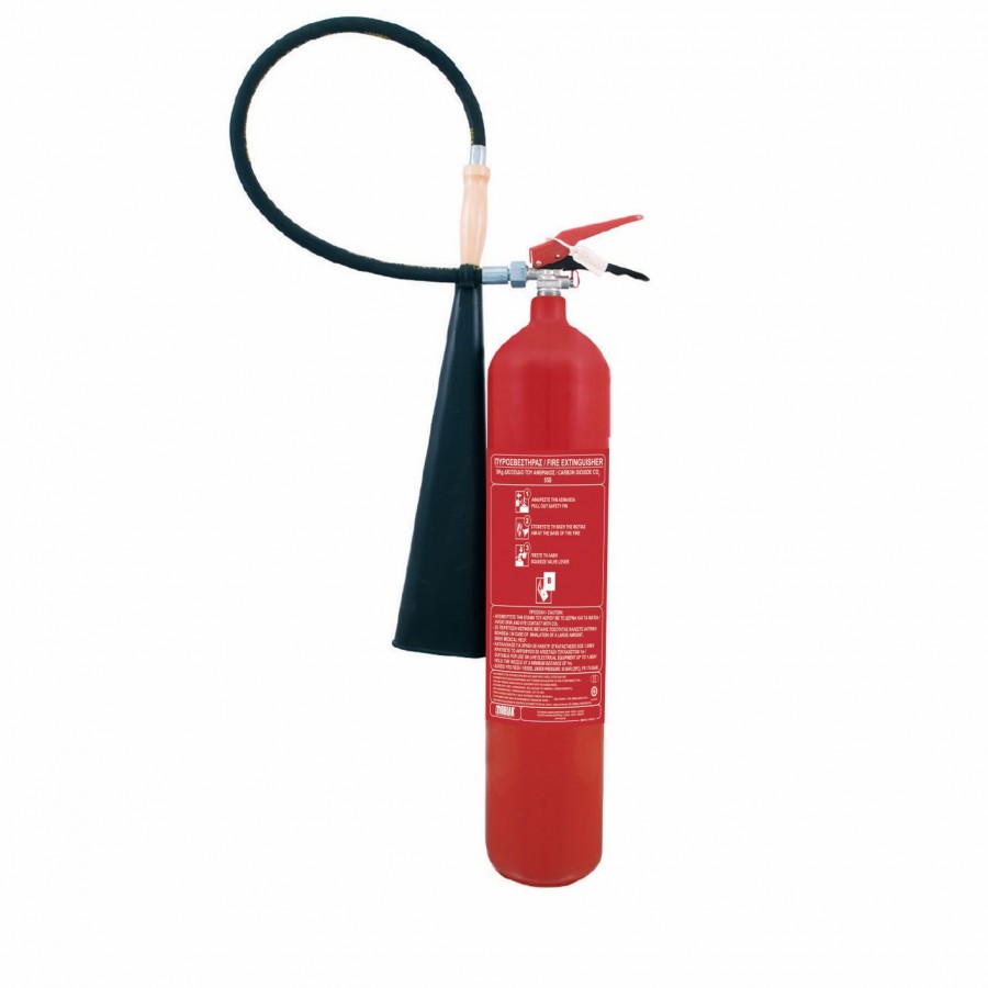 Πυροσβεστήρας 5kg διοξειδίου του άνθρακα CO2 EXCLUSIVE με μεταλλική βάση