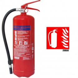 Πυροσβεστήρας 6Kg Ξηράς Σκόνης (BSI KITEMARK) με Μονόραφο Δοχείο με μεταλλική βάση - ΔΩΡΕΑΝ ΠΑΡΑΔΟΣΗ ΣΕ ΜΕΤΑΦΟΡΙΚΗ