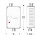 Ανιχνευτής υγραερίου - LPG 230V με εντολή ρελέ IP65 BS377/WP/A