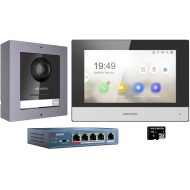 KIT θυροτηλεόρασης IP μιας κλήσης, με ανάλυση 2MP και απομακρυσμένο έλεγχο HIKVISION-DS-KIS602(B)